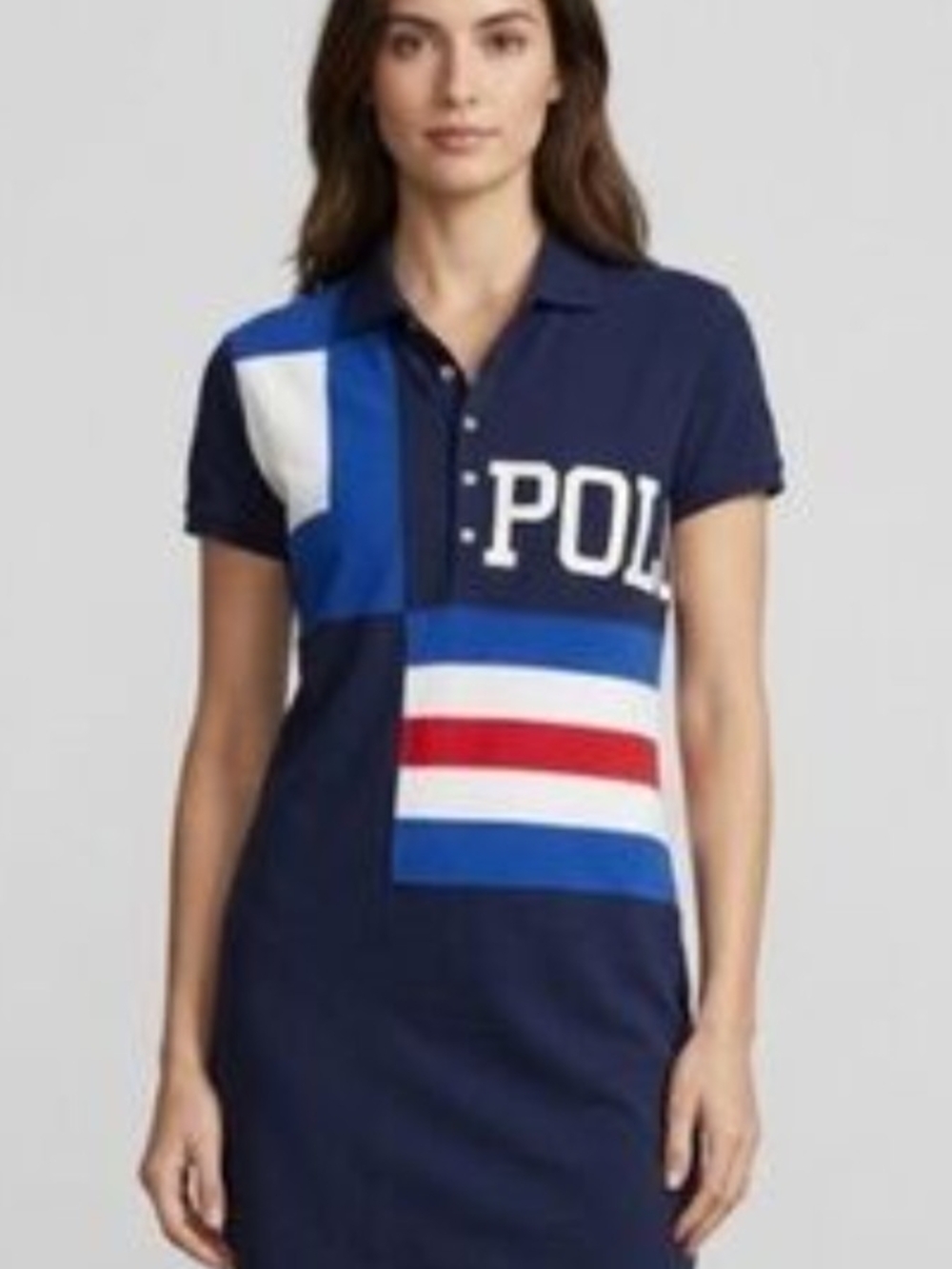 Polo by Ralph Lauren Navy Mesh Mini Dress